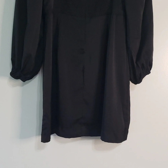 Entro NWT Mini Dress Medium Black Long Sleeves Party Holiday Christmas Ball - Picture 14 of 15
